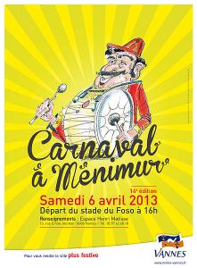 Affiche du carnaval de Ménimur 2013